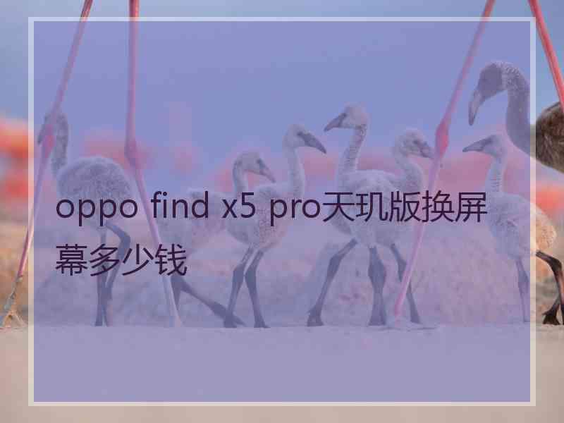 oppo find x5 pro天玑版换屏幕多少钱