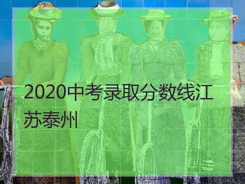 2020中考录取分数线江苏泰州