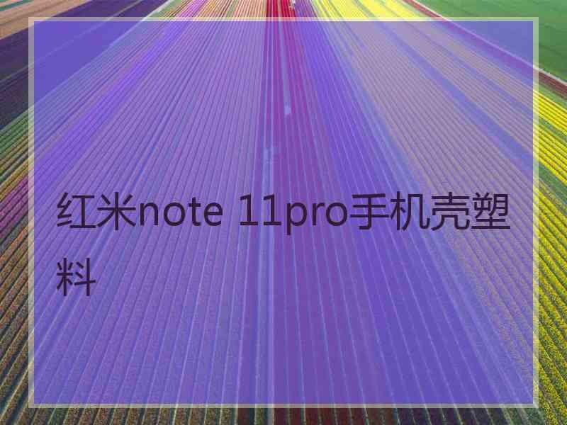 红米note 11pro手机壳塑料