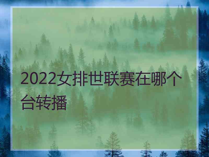 2022女排世联赛在哪个台转播