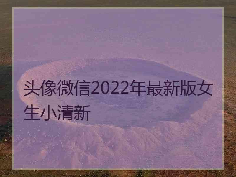 头像微信2022年最新版女生小清新