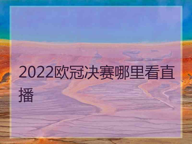 2022欧冠决赛哪里看直播