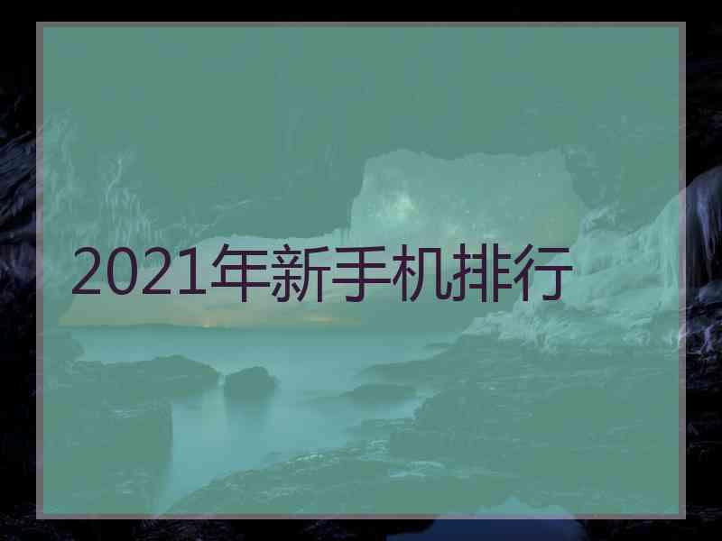 2021年新手机排行