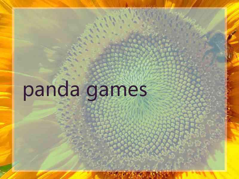 panda games