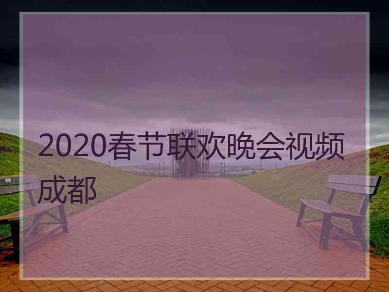 2020春节联欢晚会视频成都