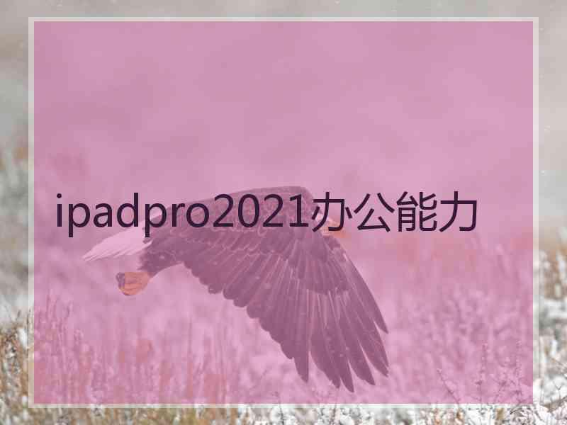 ipadpro2021办公能力