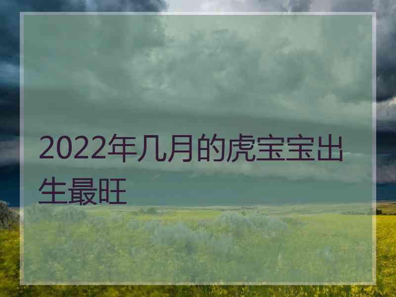 2022年几月的虎宝宝出生最旺