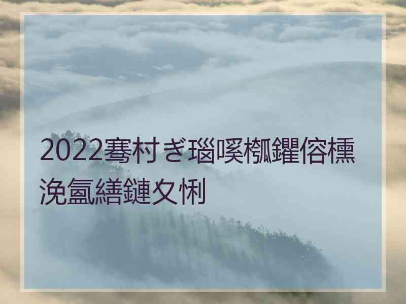 2022骞村ぎ瑙嗘槬鑺傛櫄浼氳繕鏈夊悧