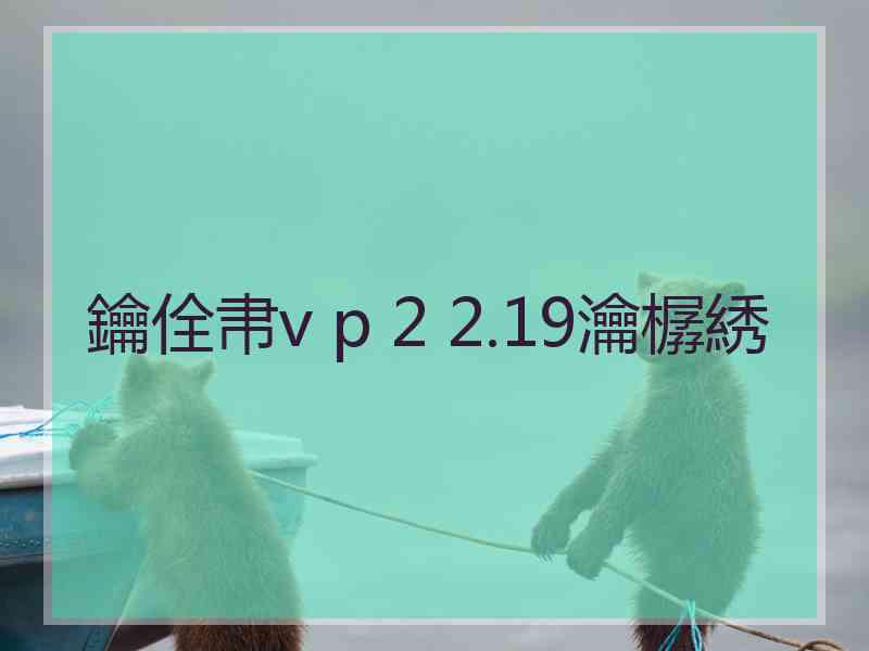 鑰佺帇v p 2 2.19瀹樼綉