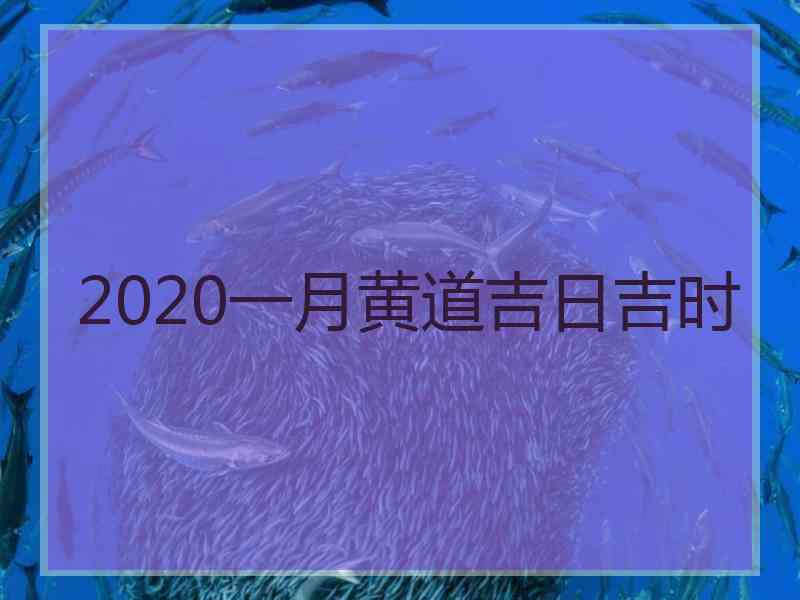 2020一月黄道吉日吉时