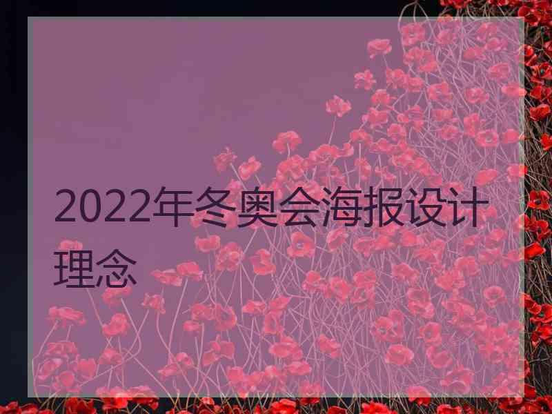 2022年冬奥会海报设计理念