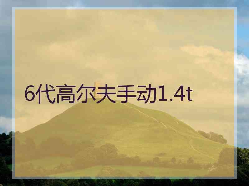 6代高尔夫手动1.4t