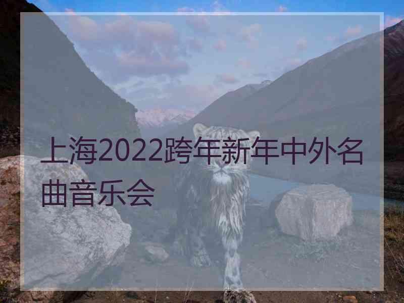 上海2022跨年新年中外名曲音乐会