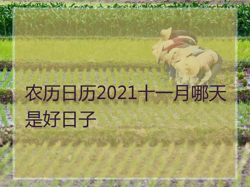 农历日历2021十一月哪天是好日子