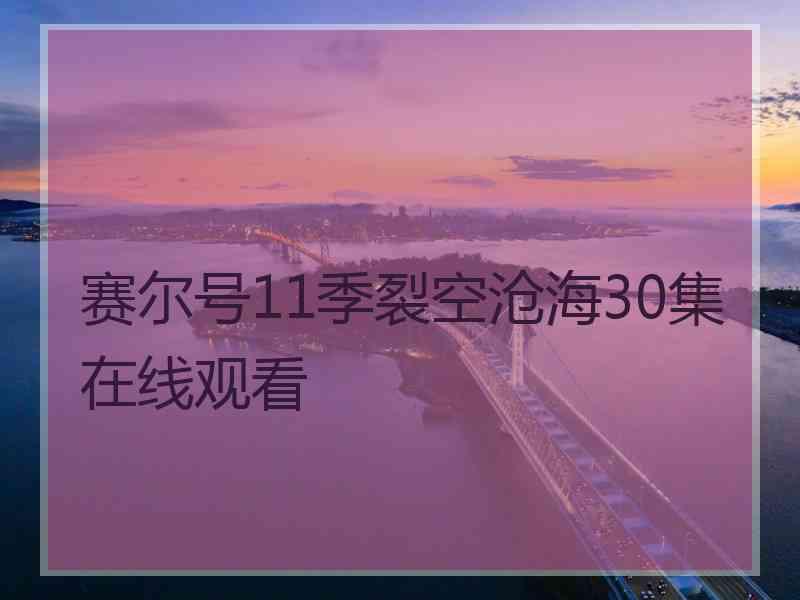 赛尔号11季裂空沧海30集在线观看