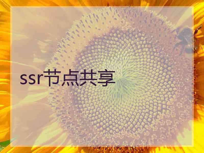 ssr节点共享