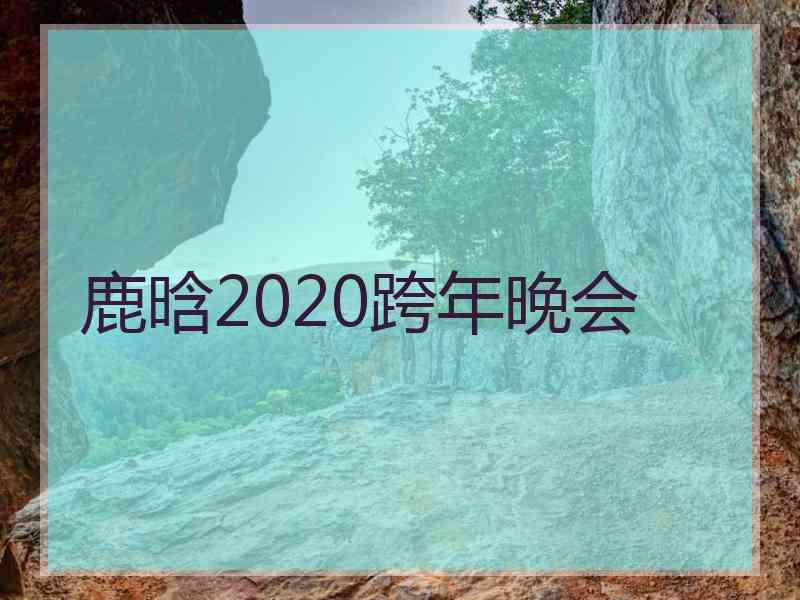 鹿晗2020跨年晚会