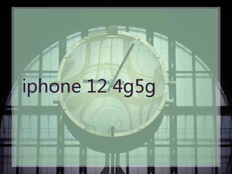 iphone 12 4g5g