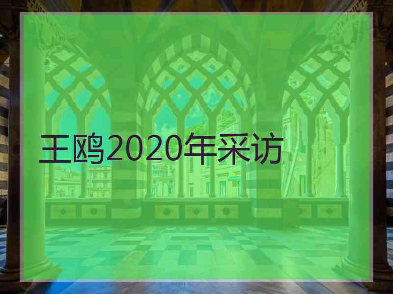 王鸥2020年采访