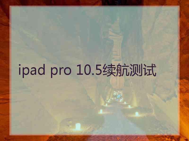 ipad pro 10.5续航测试