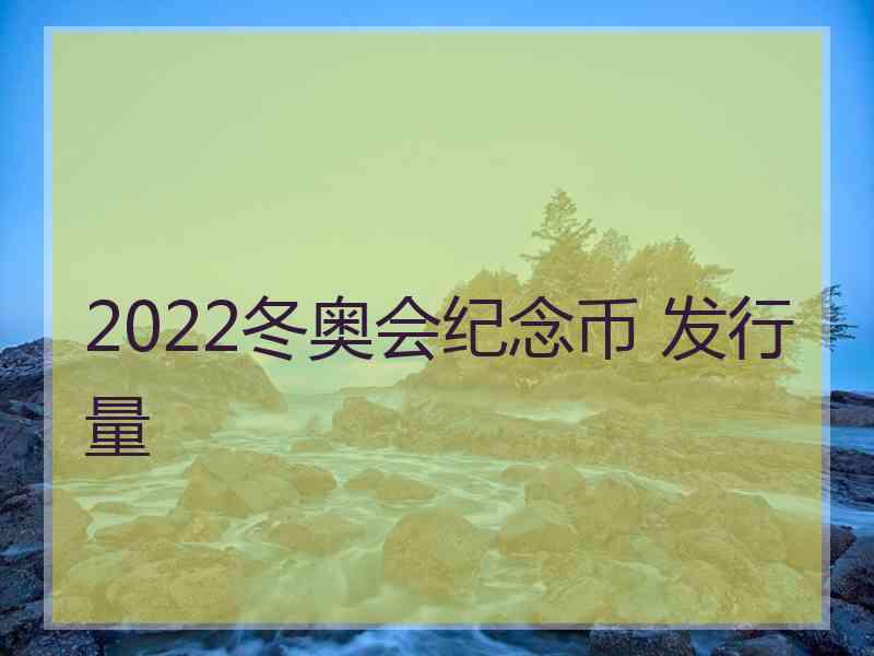 2022冬奥会纪念币 发行量