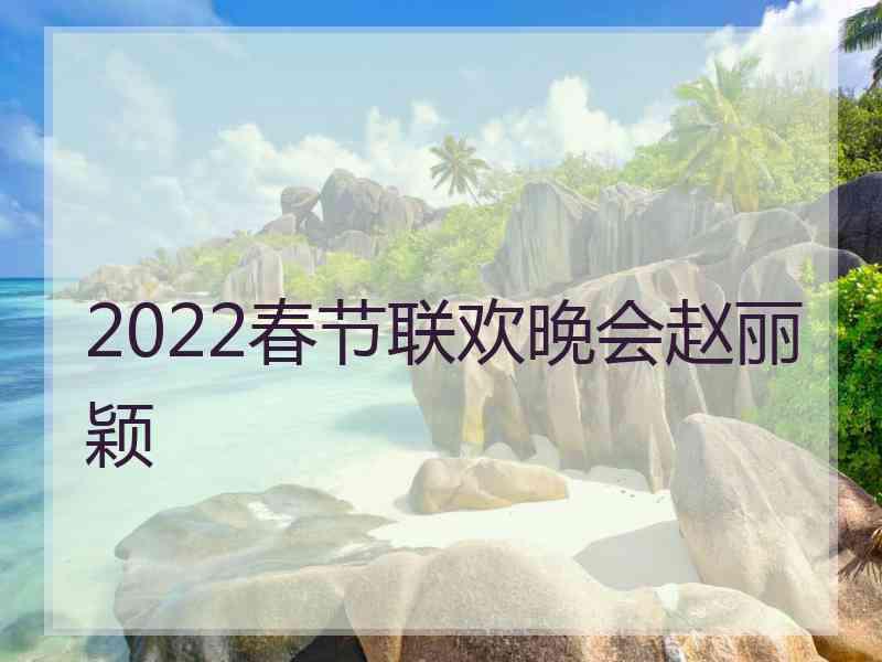 2022春节联欢晚会赵丽颖