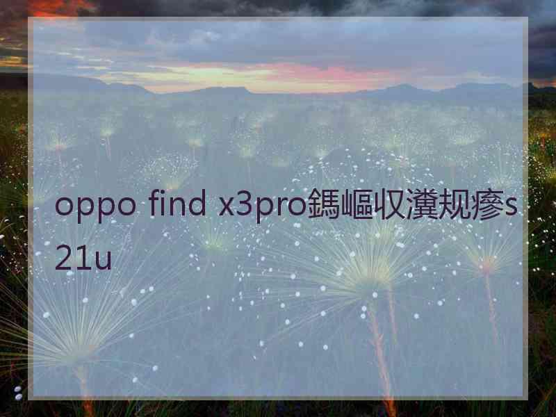 oppo find x3pro鎷嶇収瀵规瘮s21u