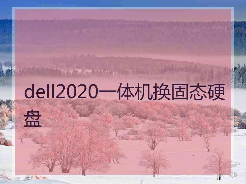 dell2020一体机换固态硬盘