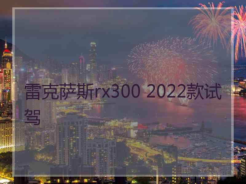 雷克萨斯rx300 2022款试驾