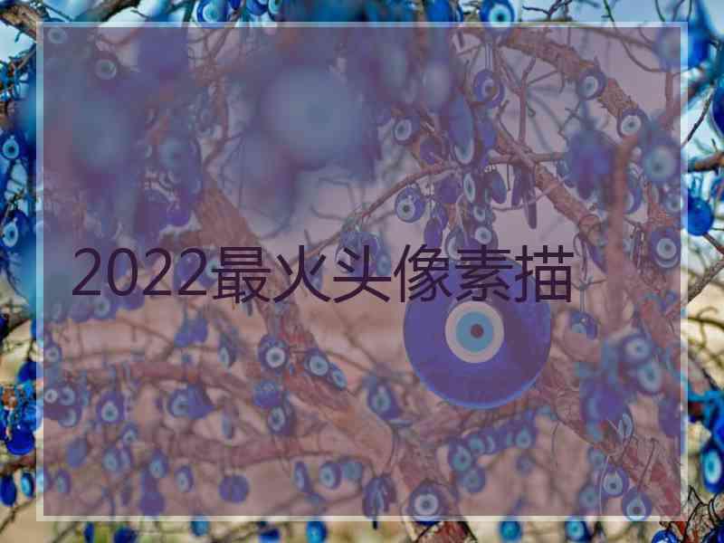 2022最火头像素描