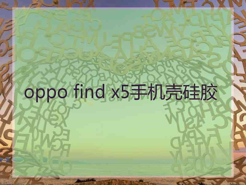 oppo find x5手机壳硅胶