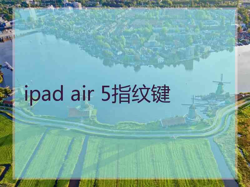 ipad air 5指纹键