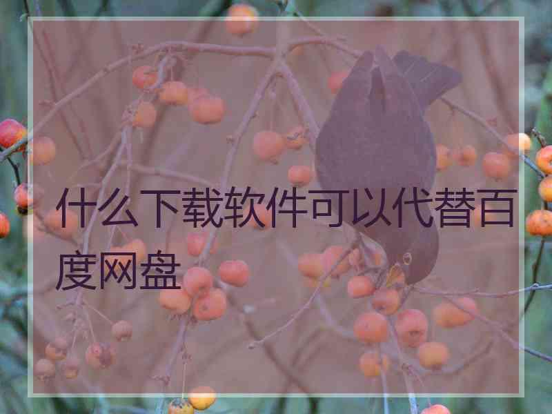 什么下载软件可以代替百度网盘