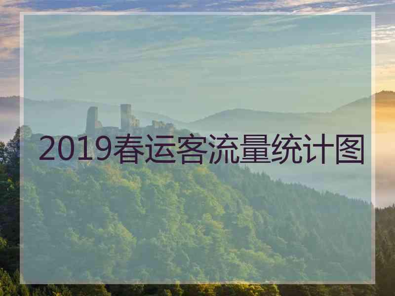 2019春运客流量统计图