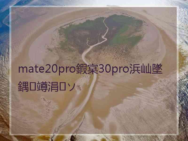 mate20pro鍜宲30pro浜屾墜鍝竴涓ソ