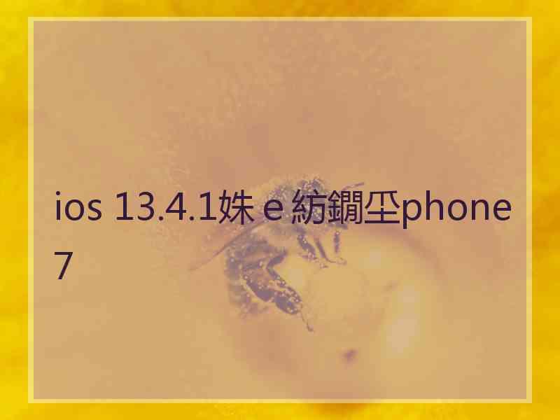 ios 13.4.1姝ｅ紡鐗坕phone7