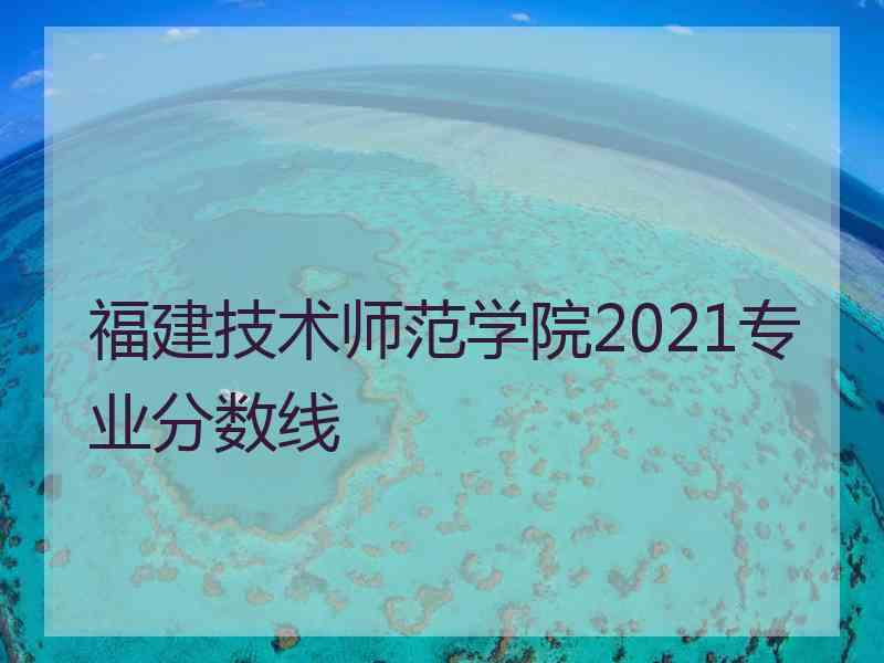 福建技术师范学院2021专业分数线