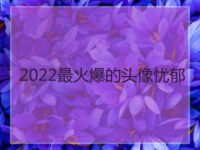 2022最火爆的头像忧郁