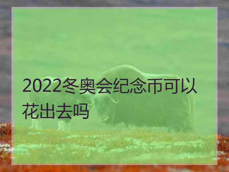 2022冬奥会纪念币可以花出去吗