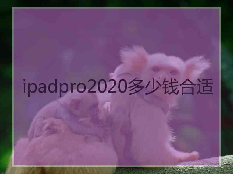 ipadpro2020多少钱合适