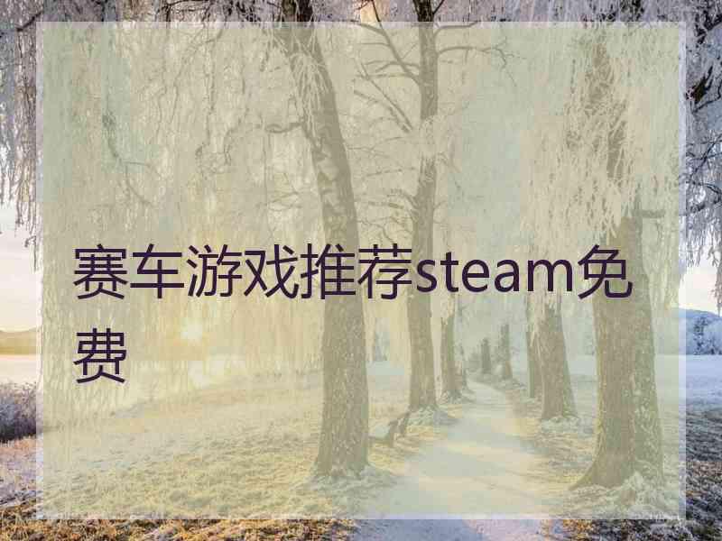 赛车游戏推荐steam免费