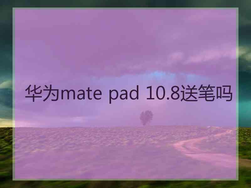 华为mate pad 10.8送笔吗