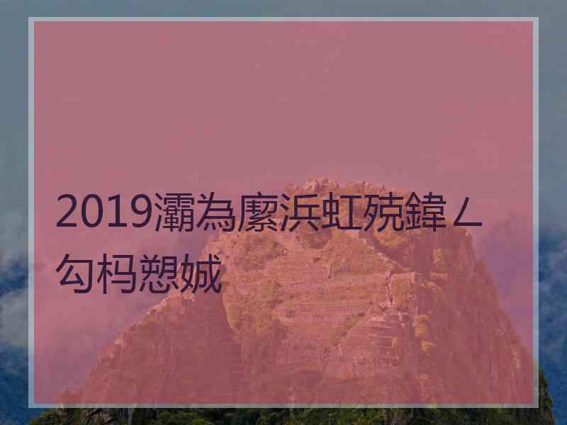 2019灞為緳浜虹殑鍏ㄥ勾杩愬娍