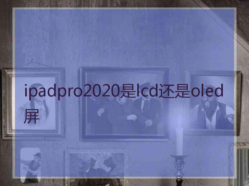 ipadpro2020是lcd还是oled屏