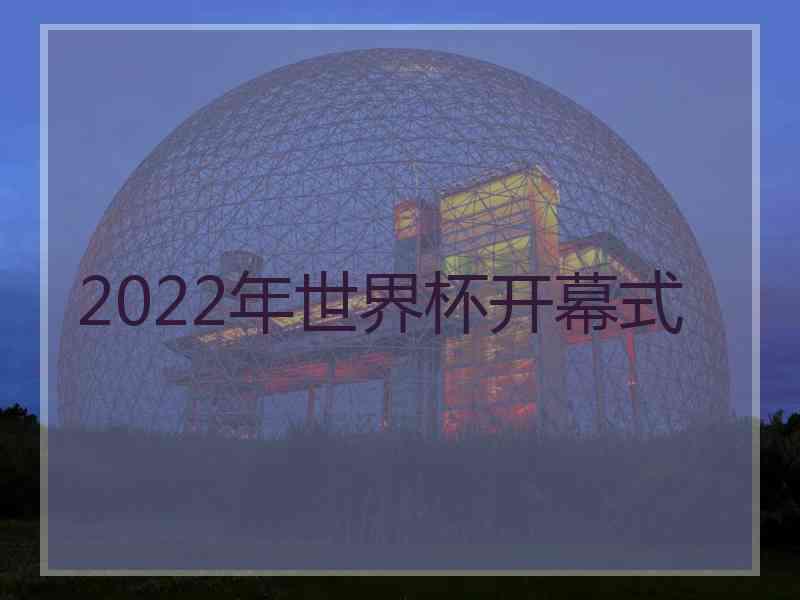 2022年世界杯开幕式