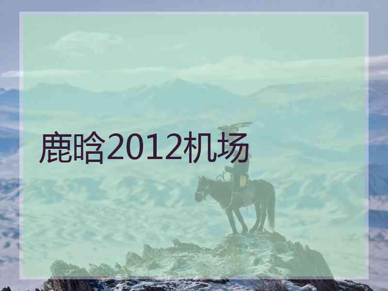 鹿晗2012机场