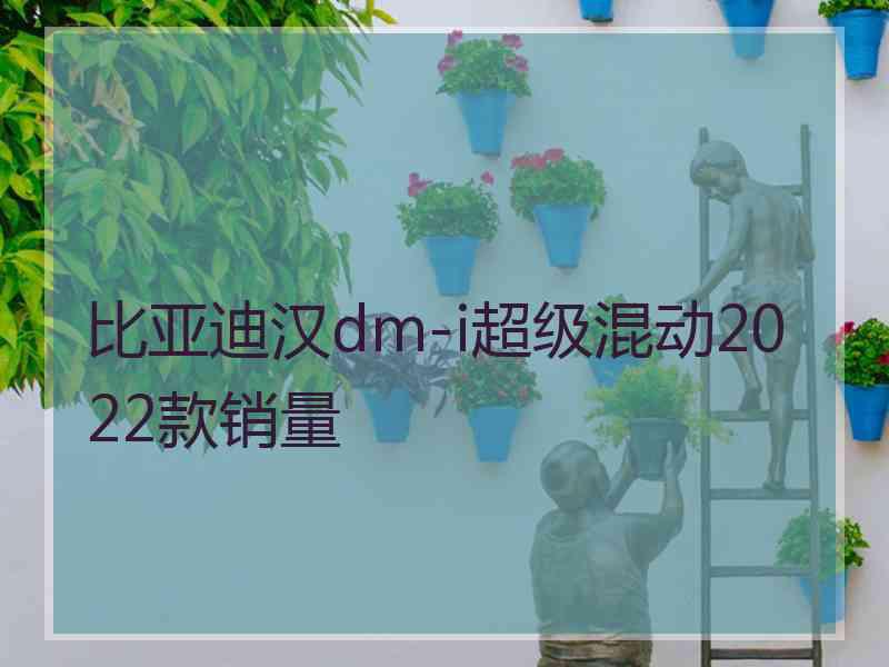 比亚迪汉dm-i超级混动2022款销量