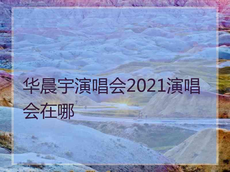 华晨宇演唱会2021演唱会在哪