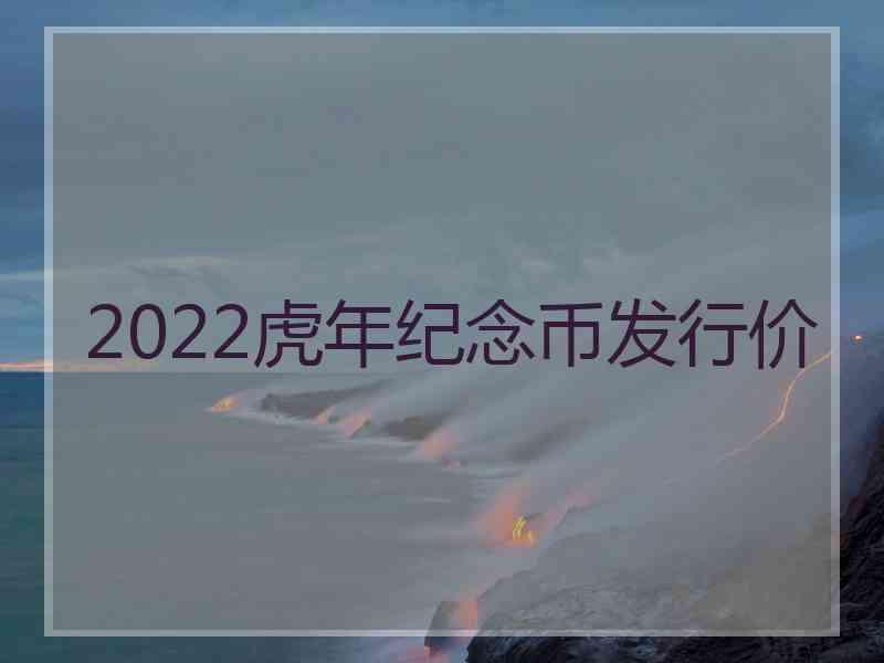 2022虎年纪念币发行价