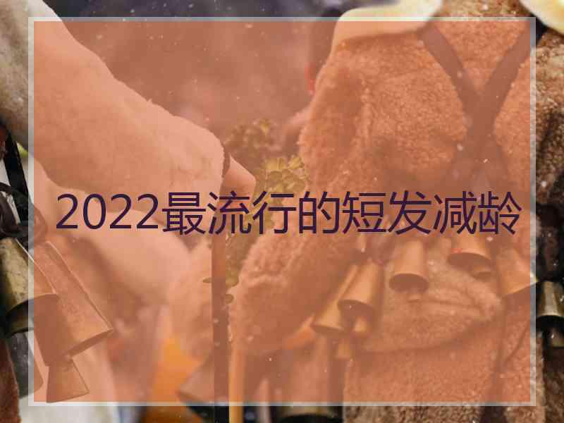 2022最流行的短发减龄